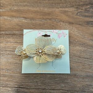 Gold Floral Hair Clip